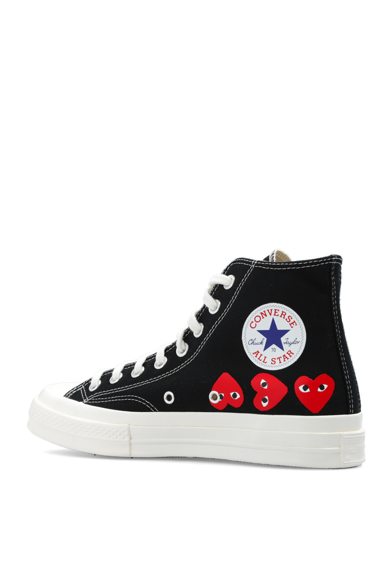 Cdg multi best sale heart converse black